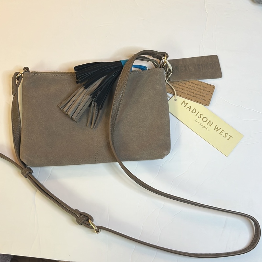♦️SOLD♦️ Pretty Madison West brown/suede crossbody bag🍂